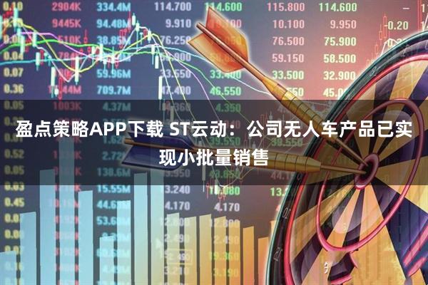 盈点策略APP下载 ST云动：公司无人车产品已实现小批量销售